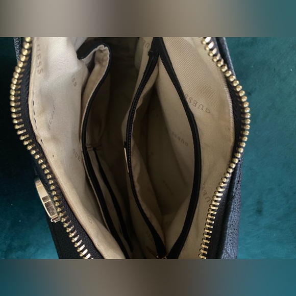 G by Guess Quilted Black Shoulder Bag with Gold Details - Picture 5 of 16